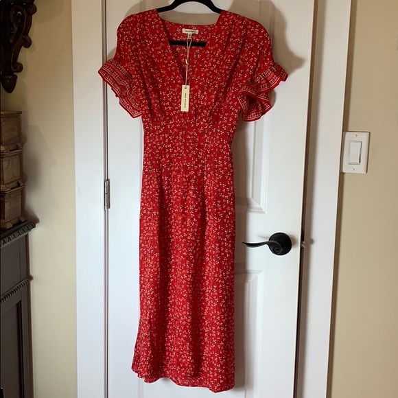 max studio red dress